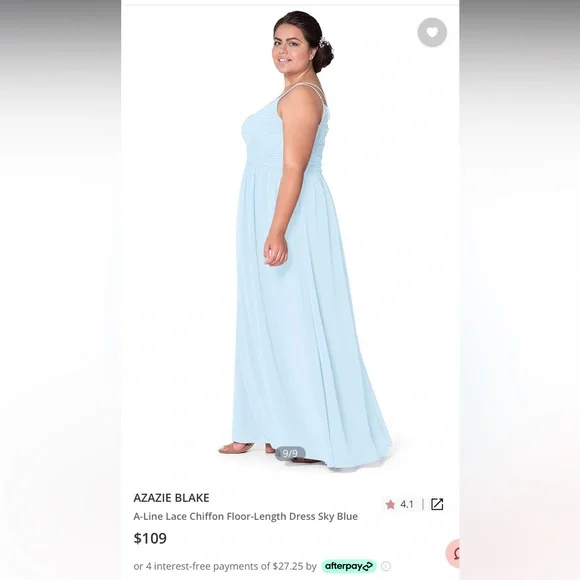 Azazie Blake - blue - NWT - 16 - Picture 6 of 16